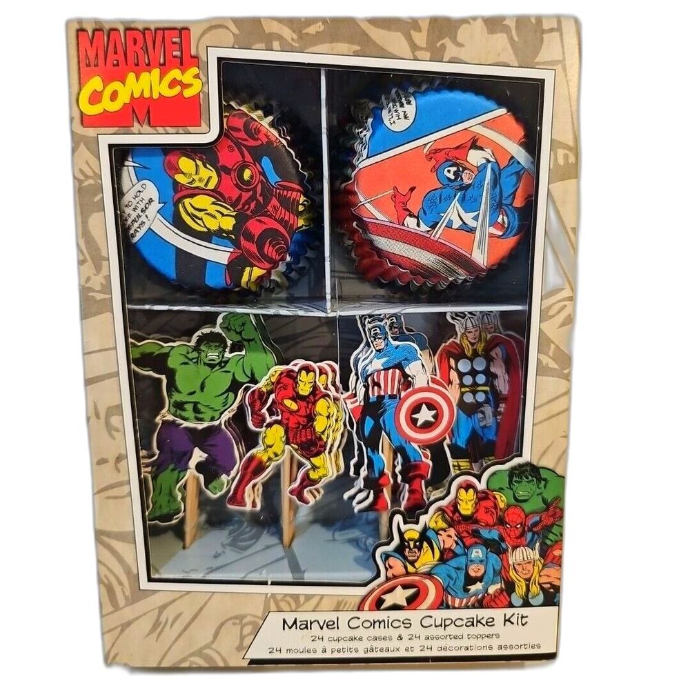 Marvel Comics Cupcake Kit Toppers New Sealed